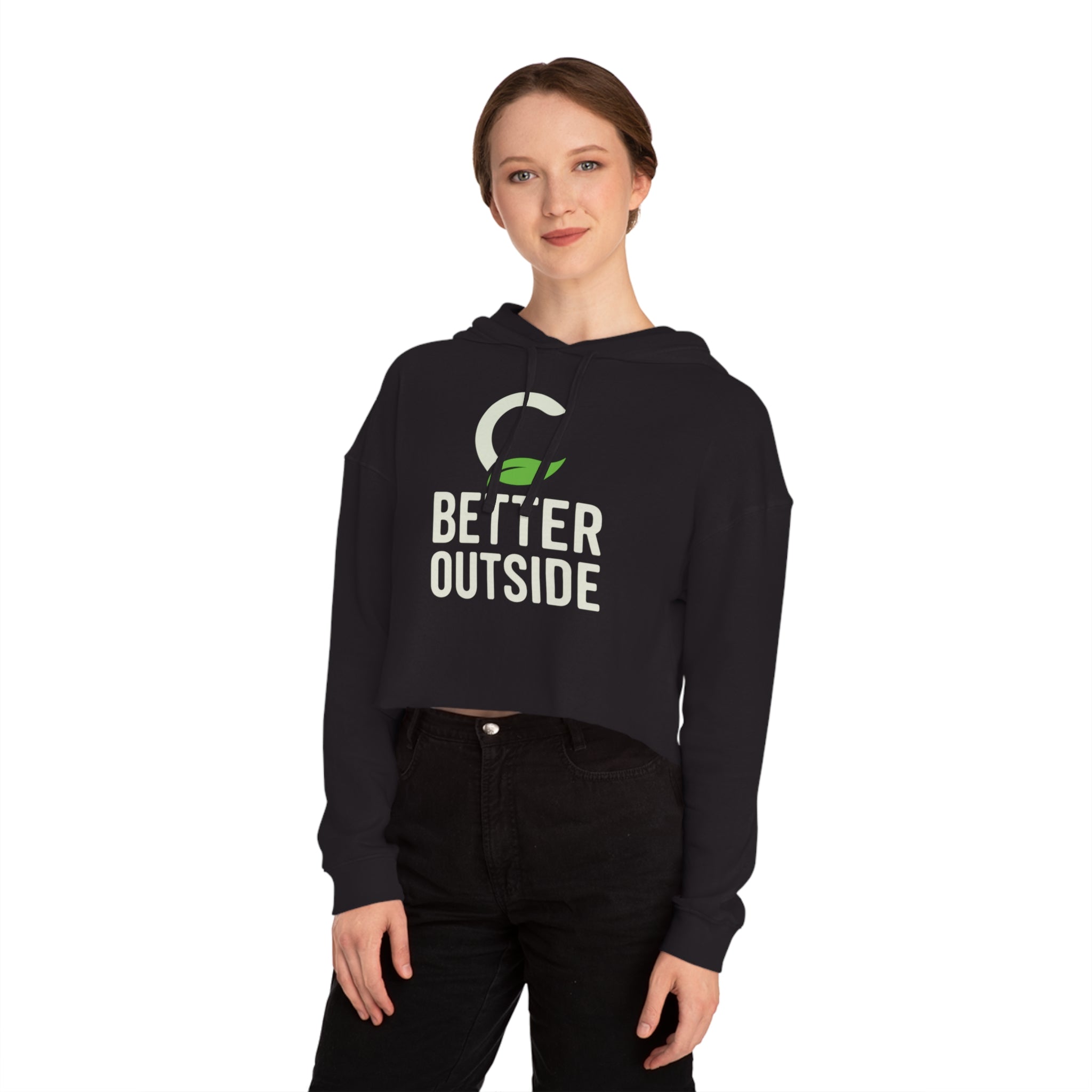 Better Outside - Women’s Cropped Hooded Sweatshirt