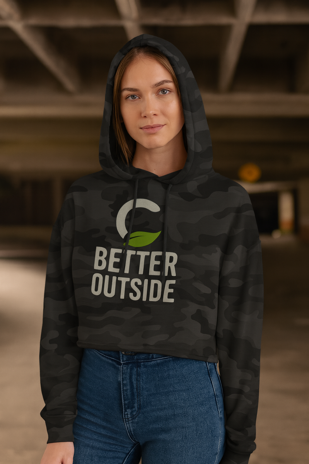 Better Outside - Women’s Cropped Hooded Sweatshirt