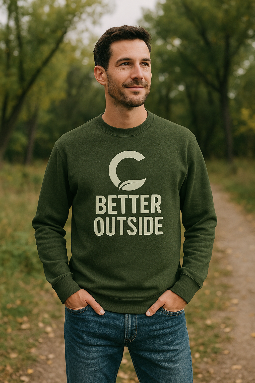 Better Outside - Unisex Crew Neck Sweatshirt