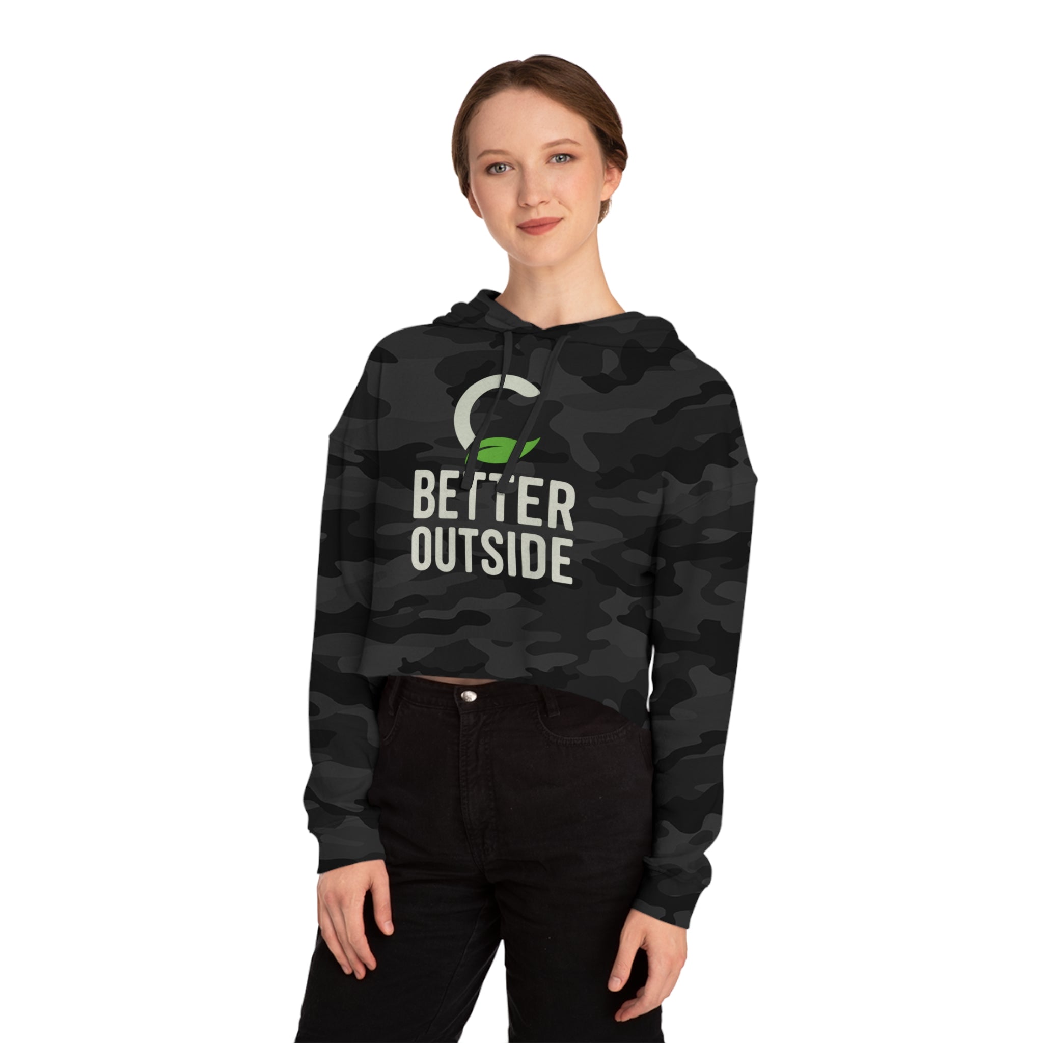 Better Outside - Women’s Cropped Hooded Sweatshirt